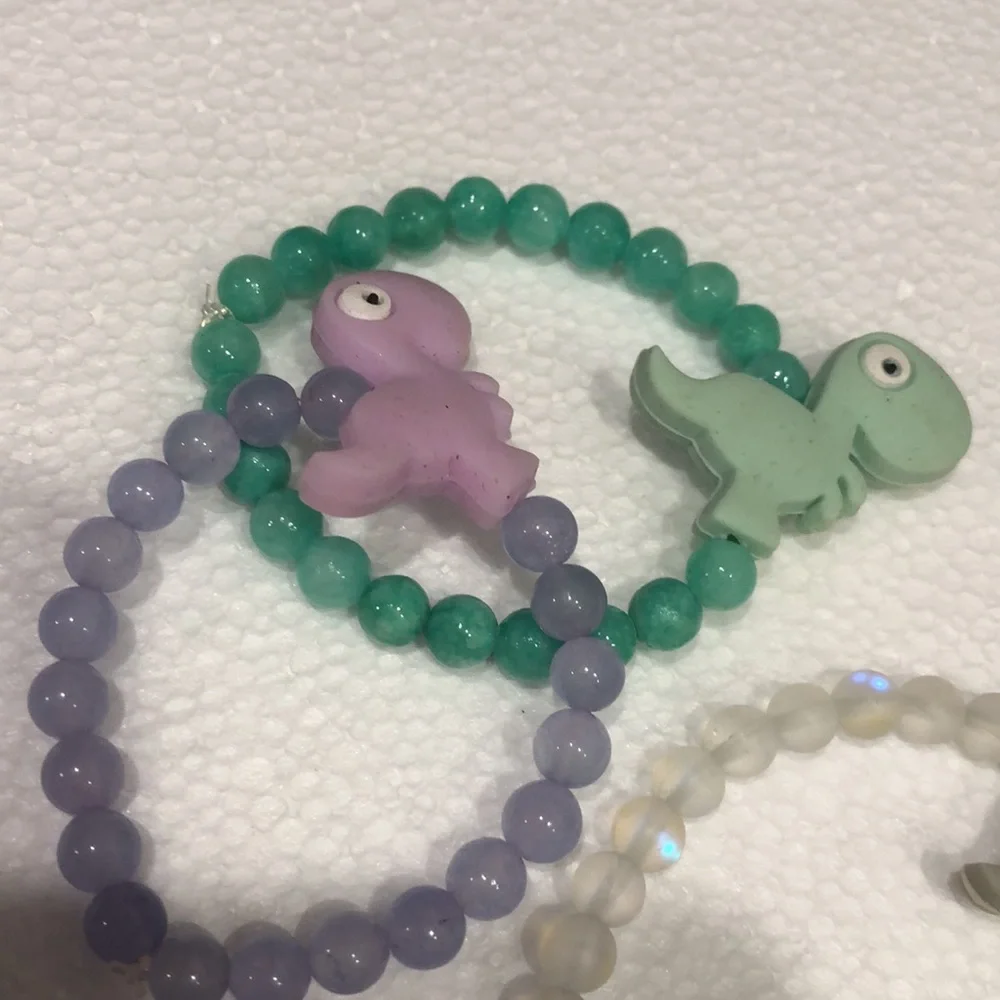 Dinosaur Beaded Bracelets bundle of 5